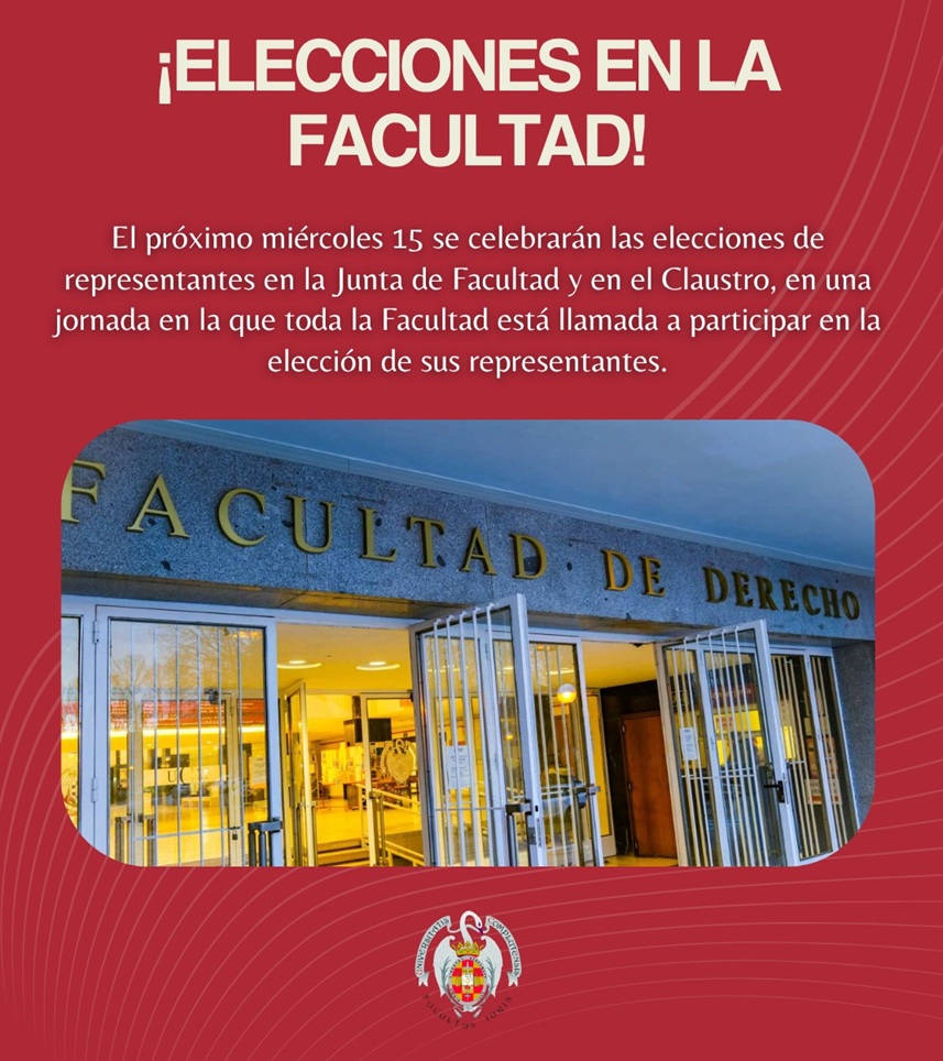 Elecciones de representantes a Junta de Facultad y a Claustro Universitario 2026. 